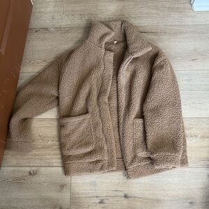 Cozy Tan Sherpa Jacket